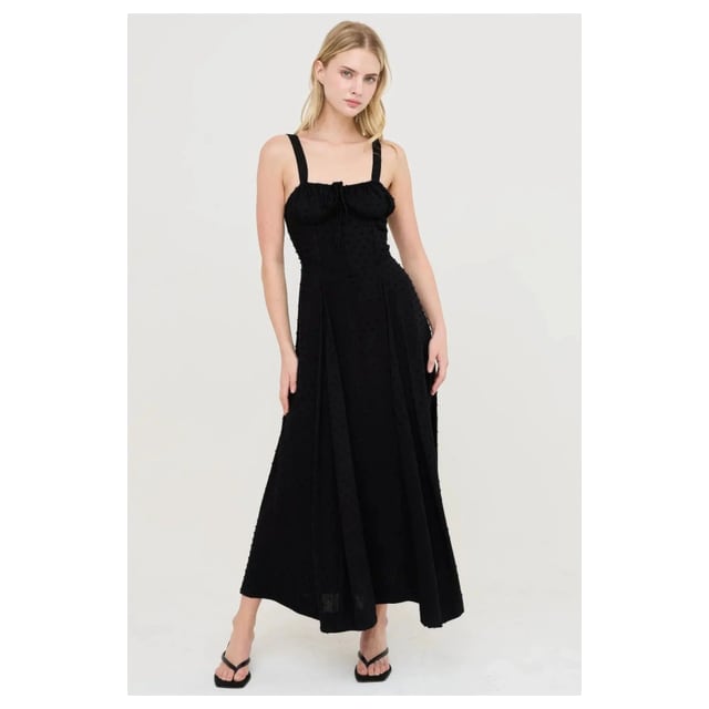 Boned Tie-back Dress