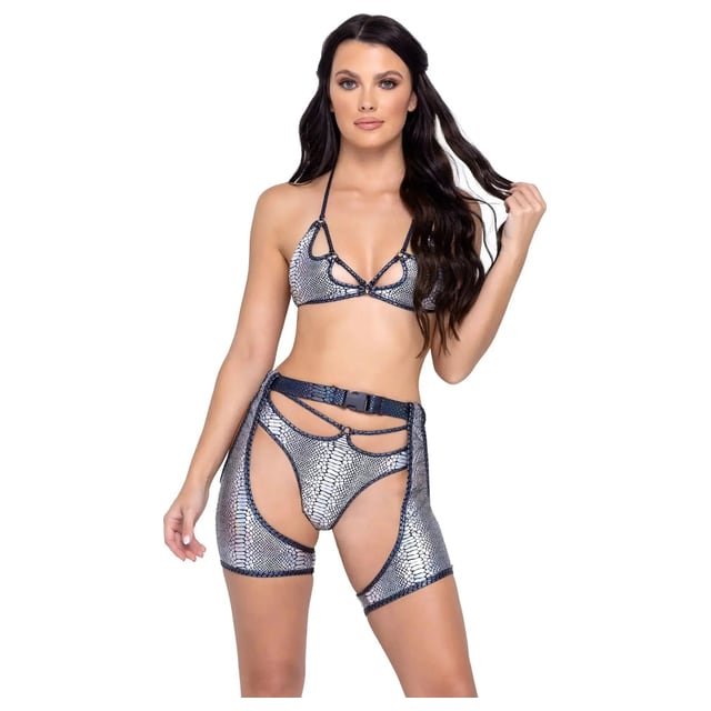 6319 - Snake Skin Short Chaps