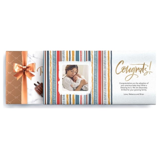Striped Congrats Box, 9.4 oz.