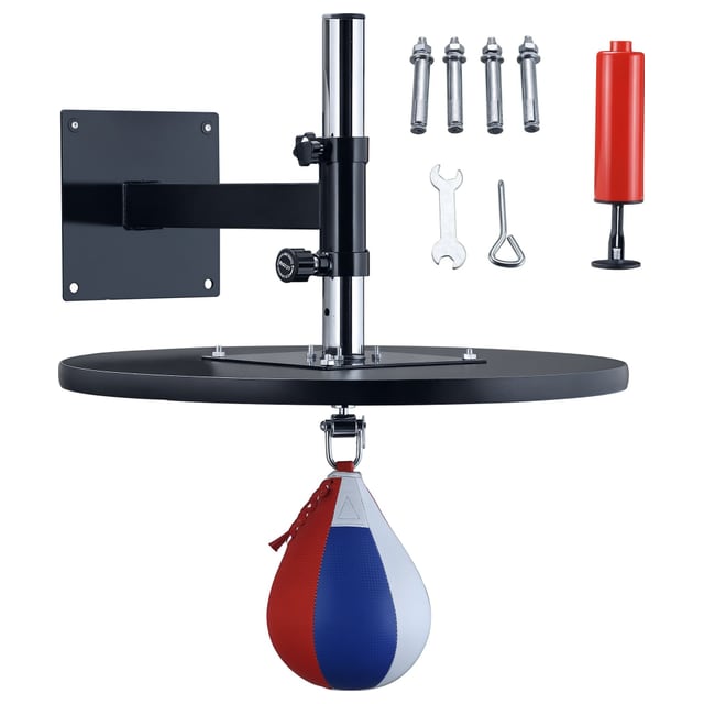 Soozier Speed Bag Boxing Punching Bag Wall Mount Height Adjustable, MMA, Martial…