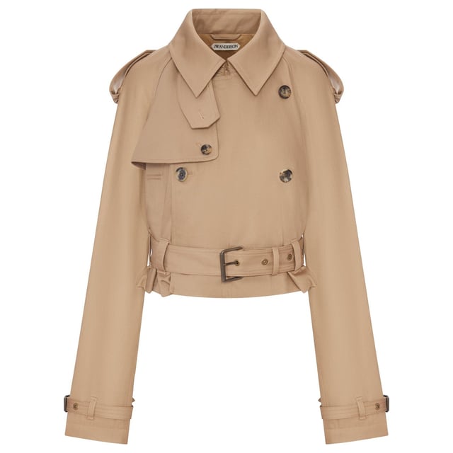 WOMENS CROPPED TRENCH IN BEIGE - J.w.anderson - Woman