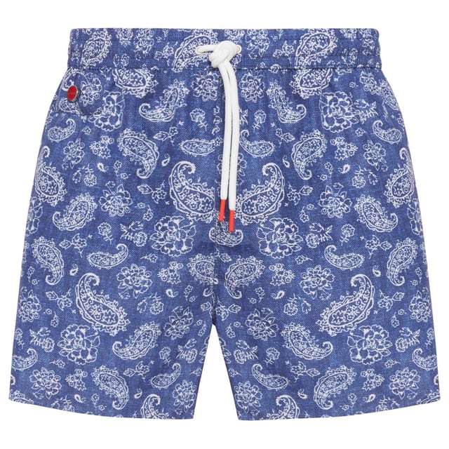 SWIMSUIT IN TECHNICAL FABRIC WITH ALL-OVER GRAPHICS - Kiton