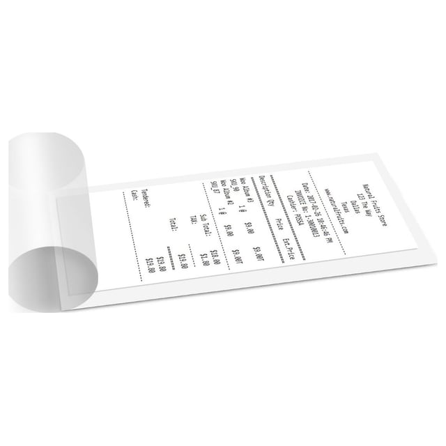 Receipt Sleeve Kit (SA002-RS)